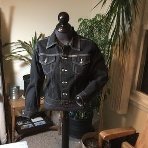 BLACK DENIM JEAN JACKET